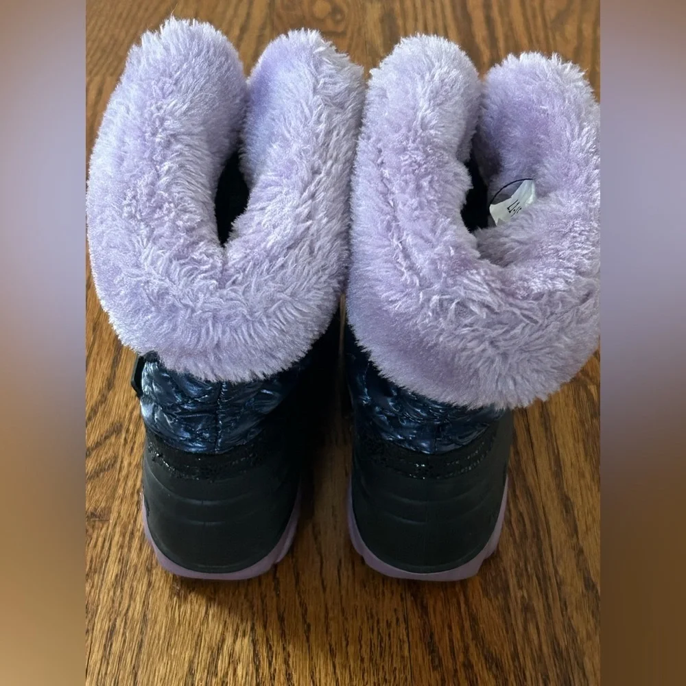 Kamik Purple Faux Fur Lined Winter Snow Boots Waterproof Cold Weather Size 9